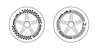 Illustration roues de trottinette